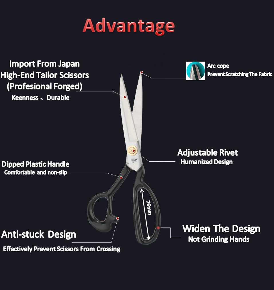 High-End Tailor Scissors（10"/255 /12"/300mm)